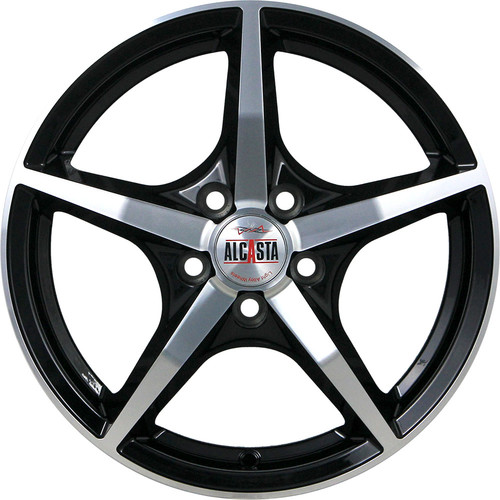 Диск литой 15x6.0 5x100 ET38 d57.1 ALCASTA M56 BKF